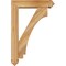 Ekena Millwork Imperial Arts and Crafts Rough Sawn Bracket w/ Offset Brace, Western Red Cedar, 6"W x 24"D x 36"H BKT0604X24X36IMP03RWR - alternate 3